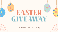 Minimalist Easter Egg Facebook Event Cover Design