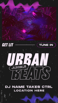 Urban Beats DJ TikTok Video Design