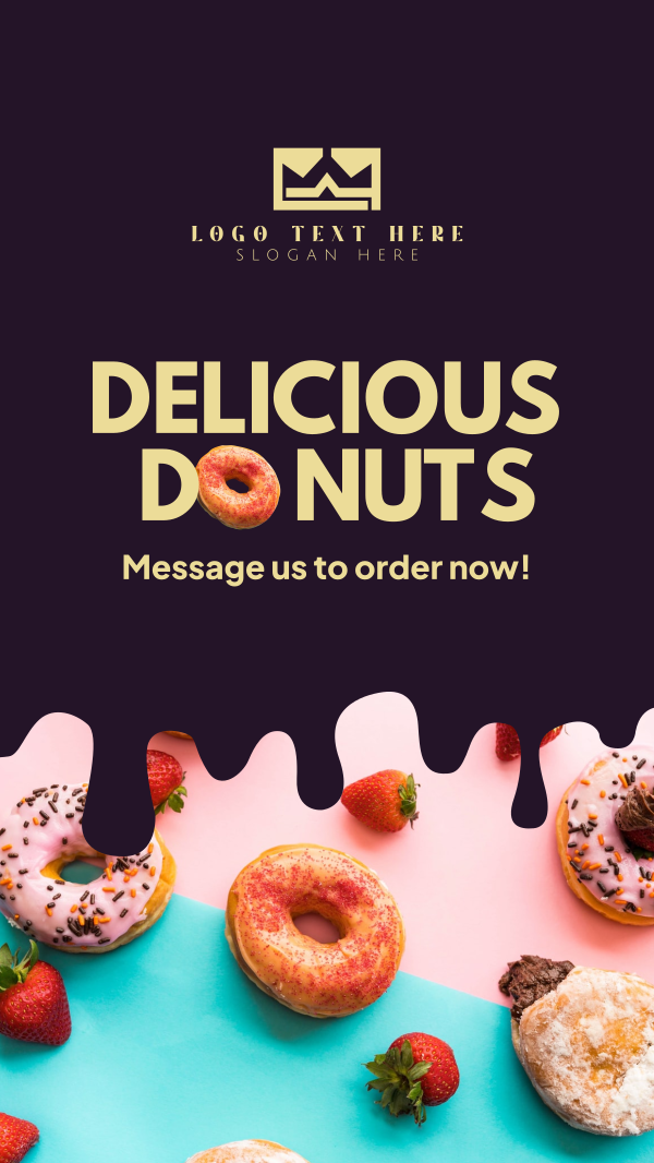 Donut Shop Instagram Story Design Image Preview