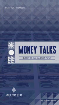 Money Talks Podcast TikTok Video Design