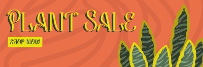 Quirky Plant Sale Twitter header (cover) Image Preview