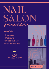 Boho Nail Salon Flyer Design