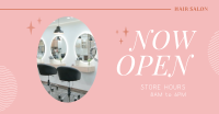 Hair Salon is Open Facebook ad Image Preview