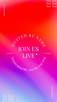Join Us Live Gradient Facebook story Image Preview
