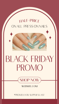 Black Friday Nail Sale Instagram Reel Image Preview