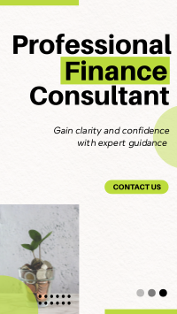 Modern Professional Finance Consultant Agency Instagram Reel Preview