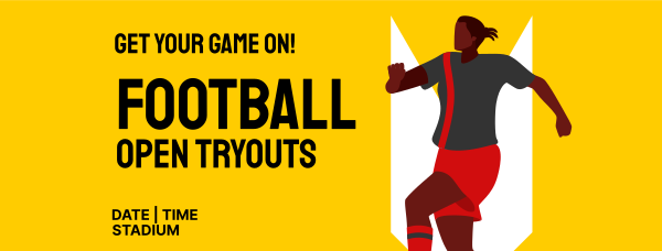 Soccer Tryouts Facebook Cover Design Image Preview