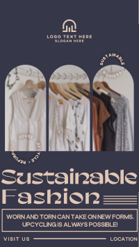 Minimalist Sustainable Fashion YouTube Short Design
