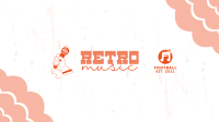 Retro Music YouTube Banner Design