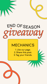 End Of Season Giveaway Instagram reel Image Preview