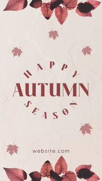 Autumn Season Leaves Facebook Story Design