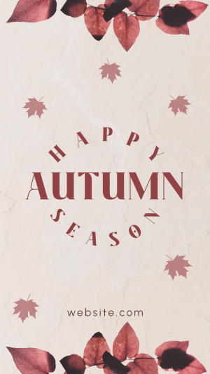 Autumn Season Leaves Facebook story