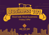 Business Podcast Postcard Design