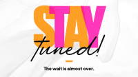 Simplistic Stay Tuned Facebook event cover Image Preview