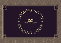 Coming Soon Art Deco Postcard Image Preview
