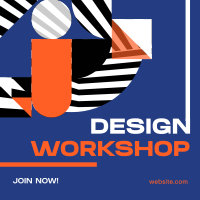 Modern Abstract Design Workshop Instagram post Image Preview