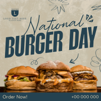 National Burger Day Instagram Post Design