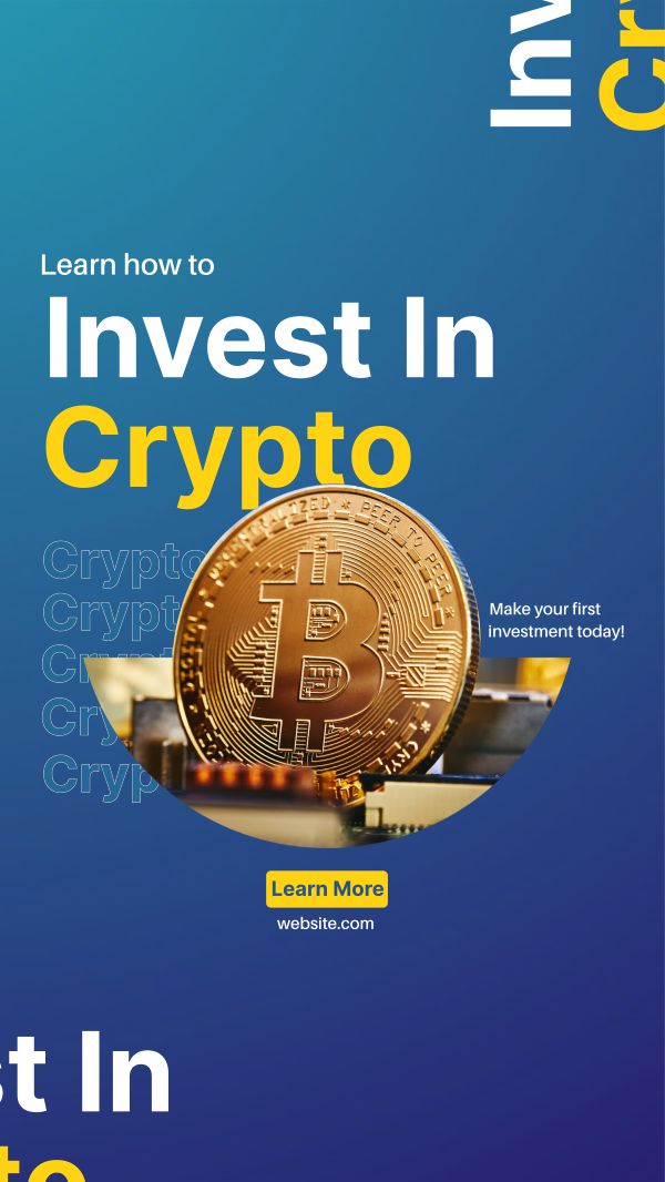 Crypto Investment Instagram Story Design Image Preview