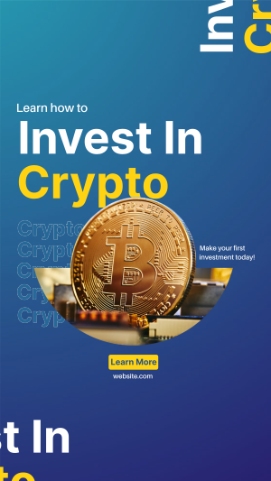 Crypto Investment Instagram story