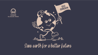 World Environment Day Mascot Zoom Background Image Preview