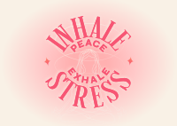 Stress Relieve Meditation Postcard Image Preview