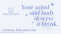 Celebrate Relaxation Day Animation Design