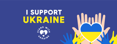 I Support Ukraine Facebook cover Image Preview