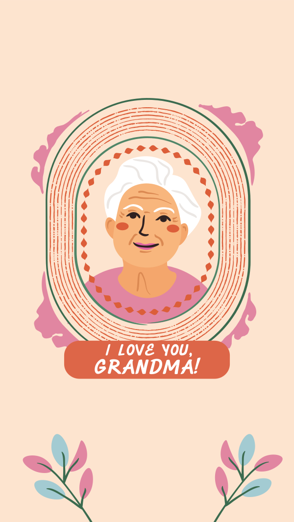 Greeting Grandmother Frame Facebook Story Design Image Preview