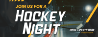 Ice Hockey Night Facebook Cover Image Preview