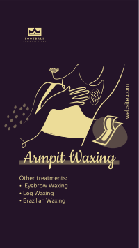 Salon Armpit Waxing Facebook Story Design