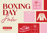 Boxing Day Super Sale Postcard Design