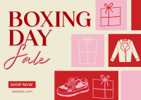 Boxing Day Super Sale Postcard Image Preview