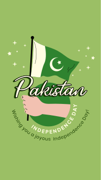 Raise Pakistan Flag Facebook Story Design