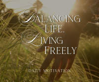 Balanced Life Motivation Facebook post Image Preview
