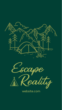 Escape Reality Facebook Story Design