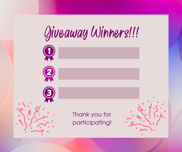 Aesthetic Giveaway Winners Facebook Post Design Image Preview