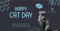 Simple Cat Day Facebook ad Image Preview