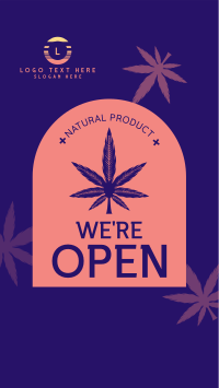 Open Medical Marijuana Instagram Reel Design