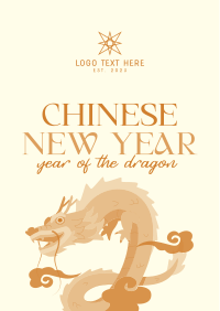 New Year Dragon Flyer Image Preview