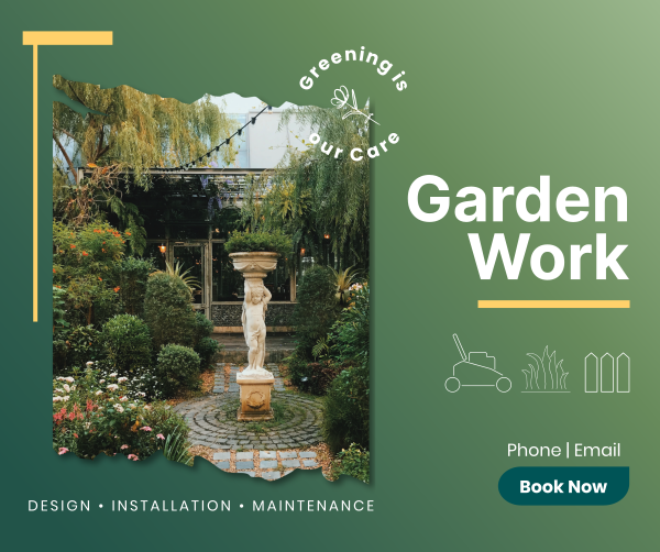 Garden Work Facebook Post Design Image Preview