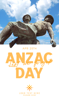 Anzac Day Soldiers Facebook Story Design