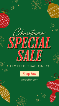Christmas Holiday Shopping Sale Facebook Story Design