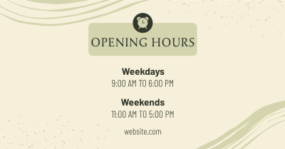 New Opening Hours Facebook ad