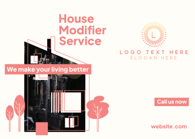 House Modifier Postcard Image Preview