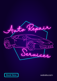 Neon Repairs Flyer Image Preview