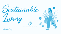 Sustainable Living Facebook Event Cover Design