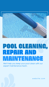 Pool Cleaning Services TikTok Video Design