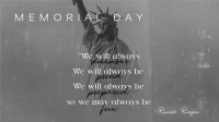 Always Remember Memorial Day Animation Image Preview