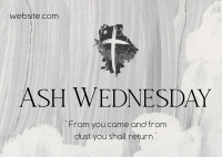 Ash Wednesday Celebration Postcard Image Preview