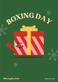 Boxing Day Gift Poster Design